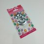 Vela Metalizada Prata - N°3 – 6cm – Make+
