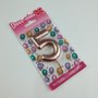 Vela Metalizada Rose Gold - N°5 – 6cm – Make+