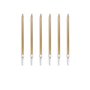 Vela Palito Dourado -13cm – 6un Make+