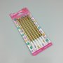 Vela Palito Dourado -13cm – 6un Make+