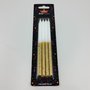 Vela Silver Palito Gigante – Branca C/Dourado – Silver Festas