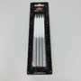 Vela Silver Palito Gigante – Branca C/Prata – Silver Festas