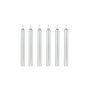 Vela Silver Palito – Prateada C/6 – Silver Festas